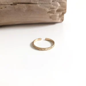 Bague "Candice" plaqué or