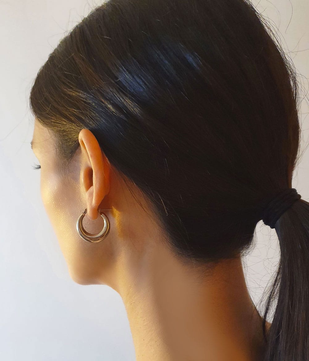 Créoles Junon Argent – Image 3