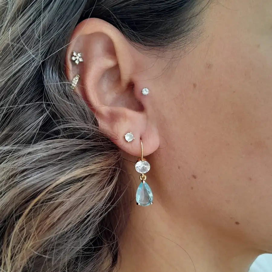 Boucles d’oreilles LYNA PLAQUÉ OR – Image 2