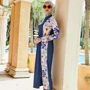 Maillot de Bain Burkini de Style Ethnique