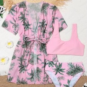 Maillot de Bain Fille Imprimé Tropical