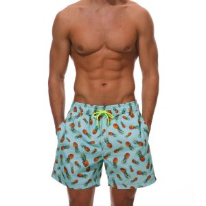 Maillot de Bain Homme à Motifs Ananas