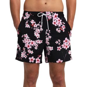 Maillot de Bain Homme à Motifs Fleurs de Cerisier