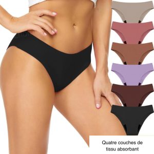 Maillot de bain menstruel ado uni sans couture