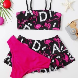 Maillot de Bain Fille Jupette